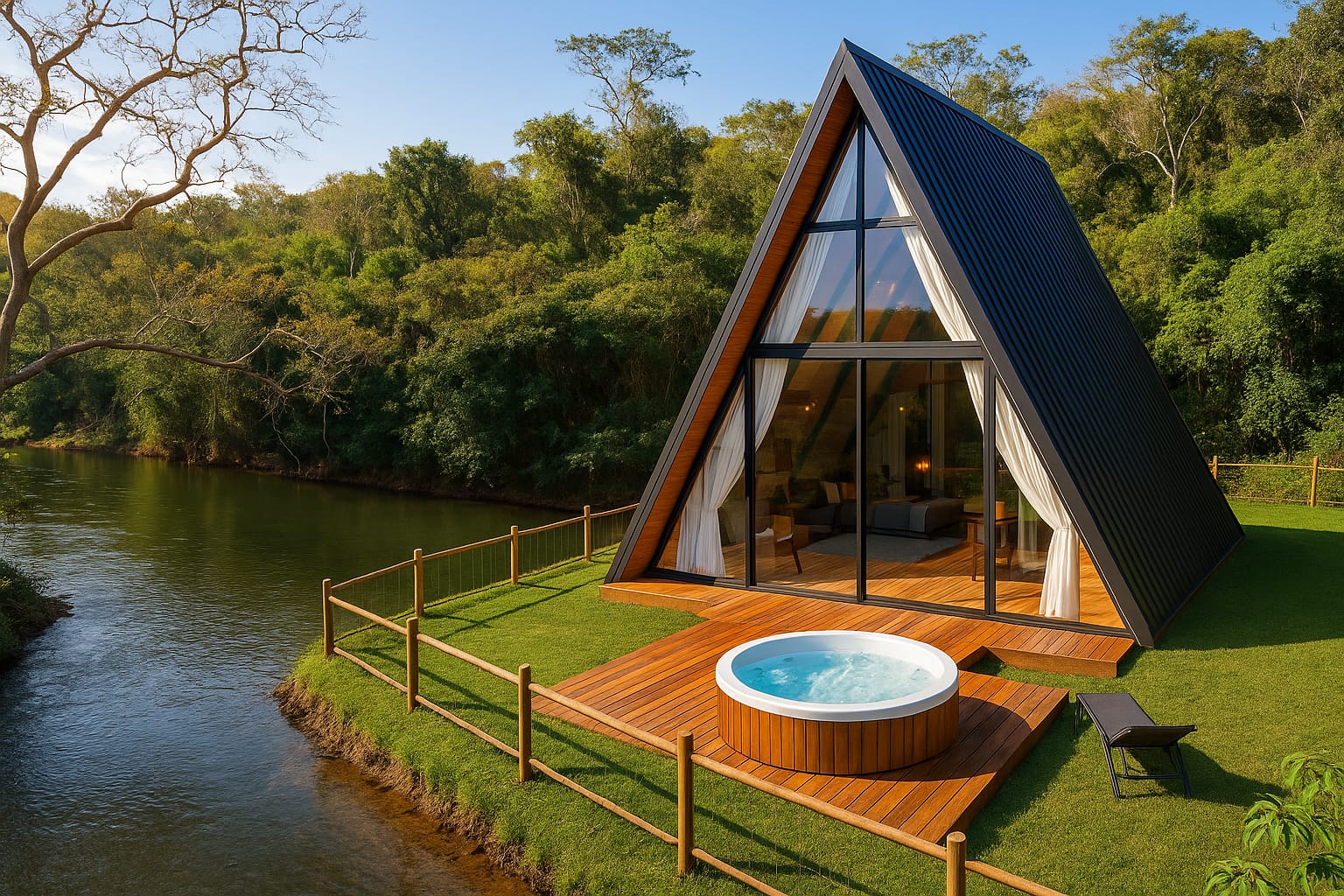 chalés suíços na região de Ibiá